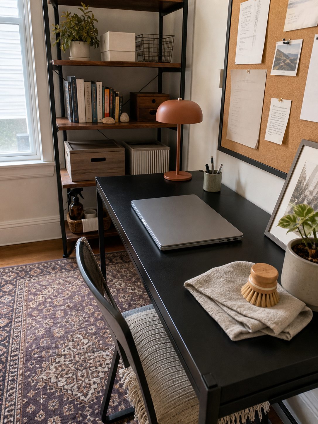 A clean, tidy office desk and workspace in Pittsburg, KS